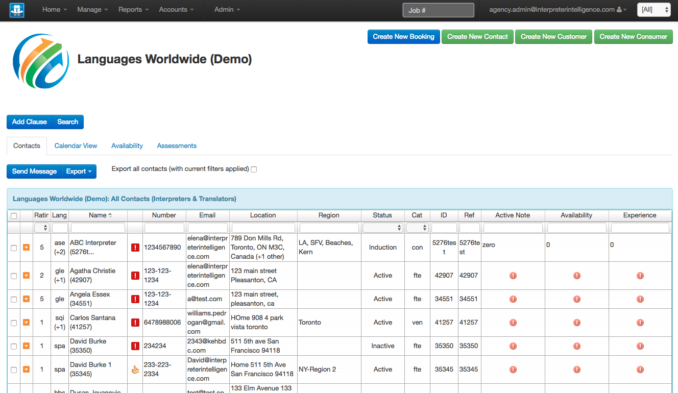 image for interpreter database