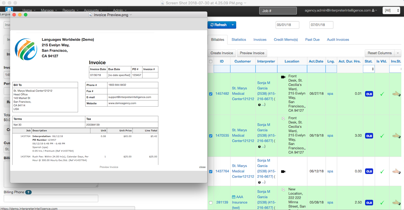 invoicing
