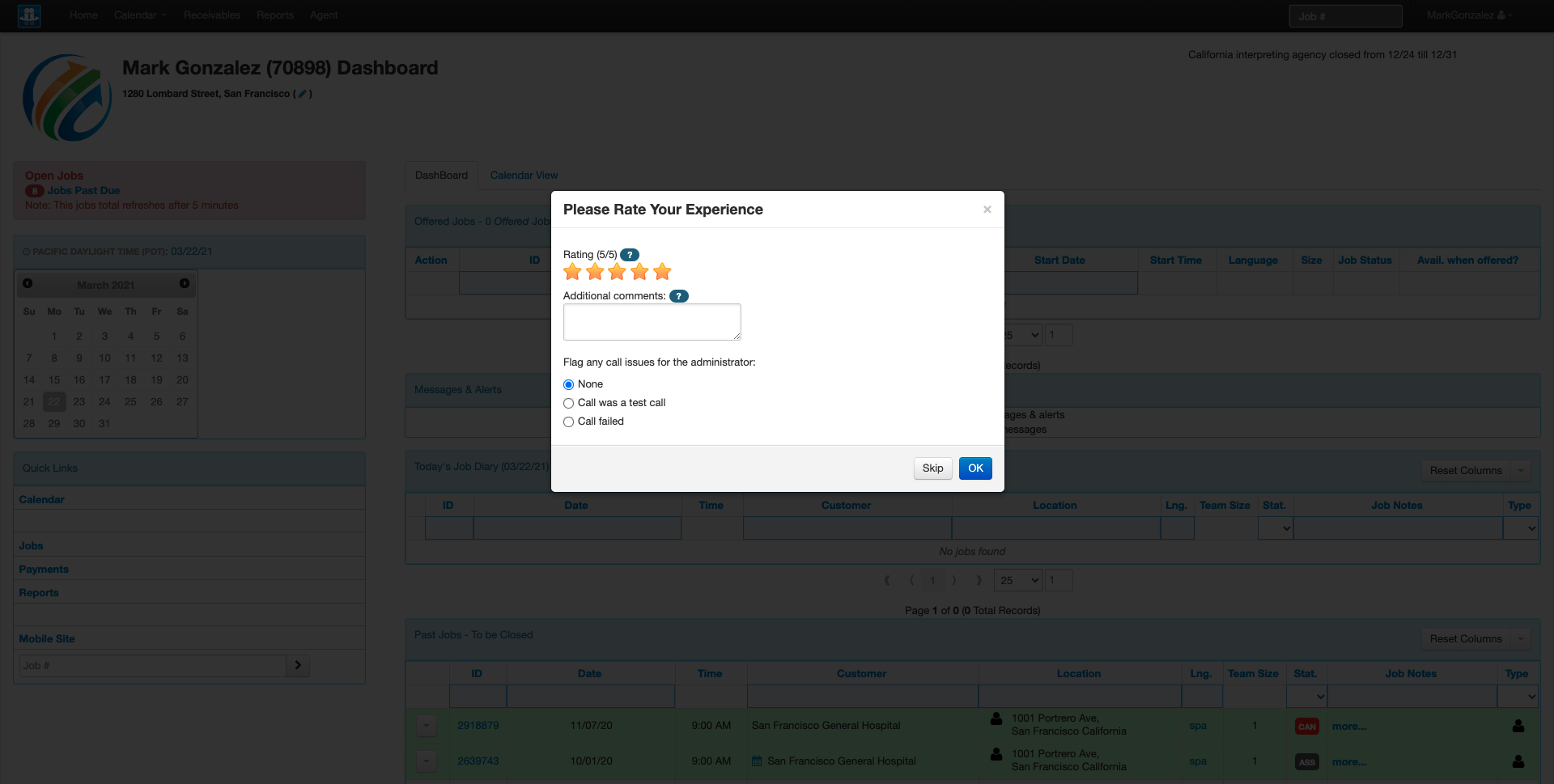 image for call rating vri